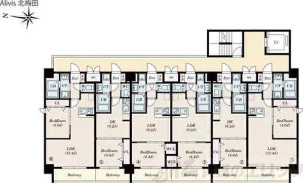 Alivis北梅田の物件内観写真